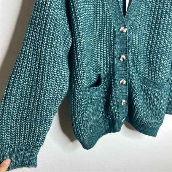 MATE The Label Luxe Alpaca Oversized Cardigan Sweater Spruce