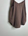 Unsubscribed 100% Silk Chocolate Brown Lightweight Camisole Tank Top