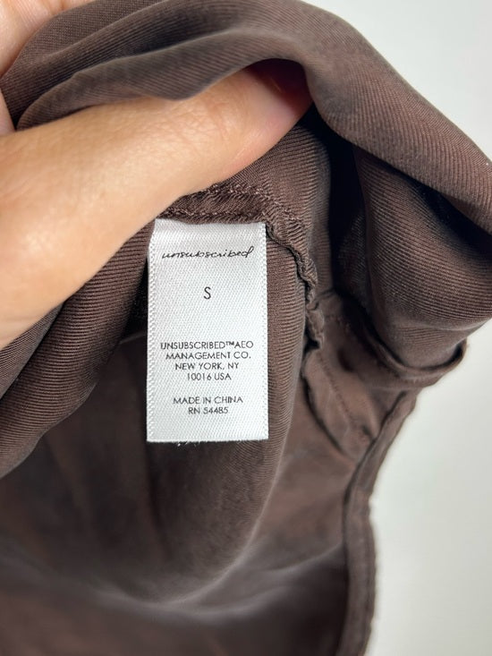 Unsubscribed 100% Silk Chocolate Brown Lightweight Camisole Tank Top
