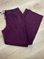 J. Crew 100% Cotton Heritage Terry Wide Leg Drawstring Sweatpant in Maroon