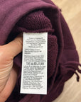 J. Crew 100% Cotton Heritage Terry Wide Leg Drawstring Sweatpant in Maroon