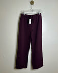 J. Crew 100% Cotton Heritage Terry Wide Leg Drawstring Sweatpant in Maroon