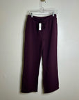 J. Crew 100% Cotton Heritage Terry Wide Leg Drawstring Sweatpant in Maroon