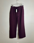 J. Crew 100% Cotton Heritage Terry Wide Leg Drawstring Sweatpant in Maroon