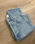 AGOLDE 100% Organic Cotton 90's Pinch Waist Straight Leg Light Wash Jean