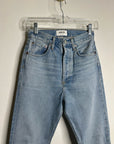 AGOLDE 100% Organic Cotton 90's Pinch Waist Straight Leg Light Wash Jean
