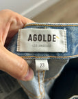 AGOLDE 100% Organic Cotton 90's Pinch Waist Straight Leg Light Wash Jean