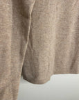 Garnet Hill 100% Cashmere Essential Oat Heather Turtleneck Sweater