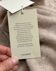 Garnet Hill 100% Cashmere Essential Oat Heather Turtleneck Sweater