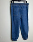 Sundance 100% Cotton Nyla Denim Utility Style Baggy Drawstring Jogger Pant