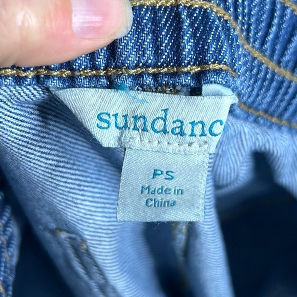 Sundance 100% Cotton Nyla Denim Utility Style Baggy Drawstring Jogger Pant