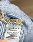 Sundance 100% Cotton Nyla Denim Utility Style Baggy Drawstring Jogger Pant