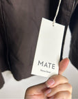 MATE The Label 100% Organic Cotton Poplin Button Down Chocolate Brown