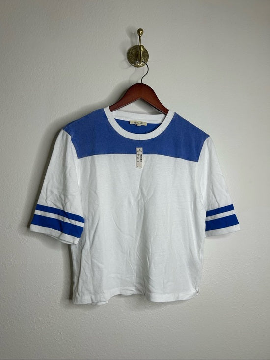 Madewell 100% Cotton The Relaxed Varsity Tee in Vintage Jersey in Varsity Blue