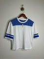 Madewell 100% Cotton The Relaxed Varsity Tee in Vintage Jersey in Varsity Blue