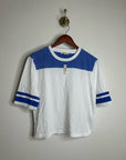Madewell 100% Cotton The Relaxed Varsity Tee in Vintage Jersey in Varsity Blue