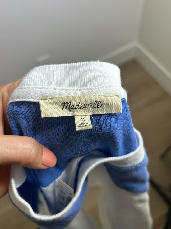 Madewell 100% Cotton The Relaxed Varsity Tee in Vintage Jersey in Varsity Blue