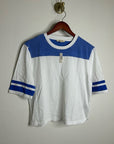 Madewell 100% Cotton The Relaxed Varsity Tee in Vintage Jersey in Varsity Blue