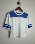 Madewell 100% Cotton The Relaxed Varsity Tee in Vintage Jersey in Varsity Blue
