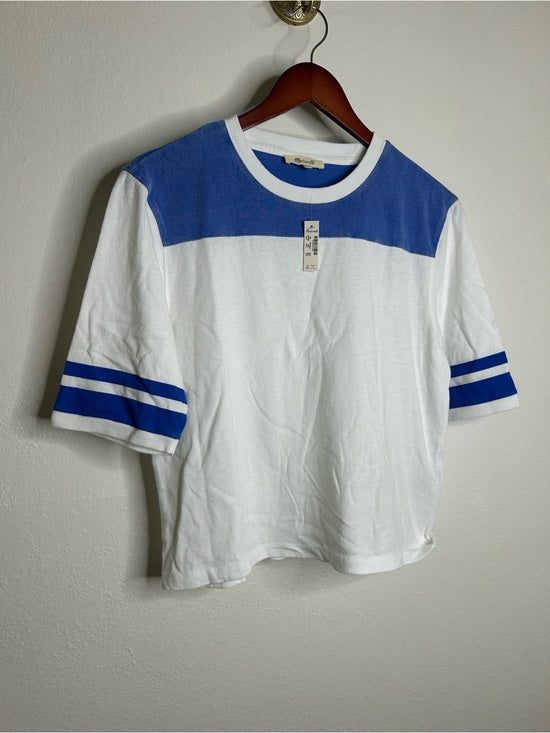 Madewell 100% Cotton The Relaxed Varsity Tee in Vintage Jersey in Varsity Blue