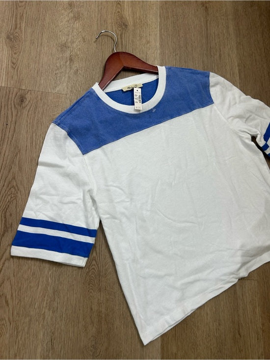 Madewell 100% Cotton The Relaxed Varsity Tee in Vintage Jersey in Varsity Blue