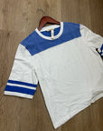 Madewell 100% Cotton The Relaxed Varsity Tee in Vintage Jersey in Varsity Blue