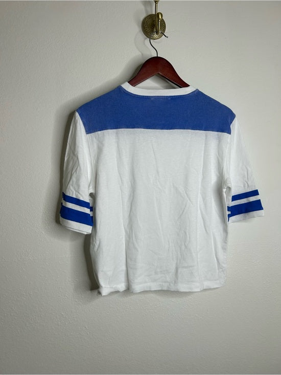 Madewell 100% Cotton The Relaxed Varsity Tee in Vintage Jersey in Varsity Blue