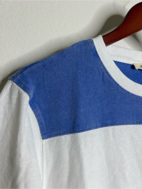 Madewell 100% Cotton The Relaxed Varsity Tee in Vintage Jersey in Varsity Blue
