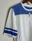 Madewell 100% Cotton The Relaxed Varsity Tee in Vintage Jersey in Varsity Blue