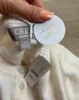 J. Crew 100% Cashmere Button Down Perfect Cashmere Cardigan in Snow