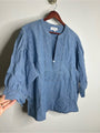 Nation LA 100% Organic Cotton Denim Chambray Emmett Top 3/4 Sleeve