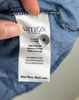 Nation LA 100% Organic Cotton Denim Chambray Emmett Top 3/4 Sleeve