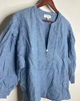 Nation LA 100% Organic Cotton Denim Chambray Emmett Top 3/4 Sleeve
