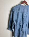 Nation LA 100% Organic Cotton Denim Chambray Emmett Top 3/4 Sleeve