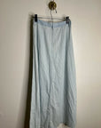 Pistola 100% Cotton Denim Chambray Button Down Flowy Maxi Skirt