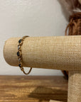 925 Sterling Silver Gold Plated Blue Sapphire Gemstone Rope Bracelet
