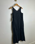 NWT MATE The Label 100% Organic Linen Button Front Midi Dress