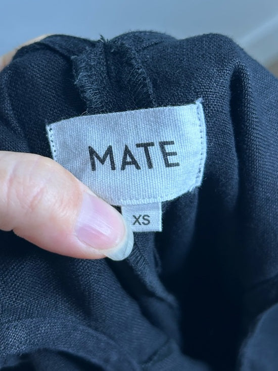 NWT MATE The Label 100% Organic Linen Button Front Midi Dress