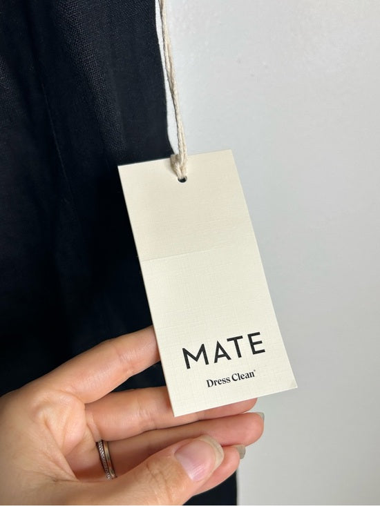 NWT MATE The Label 100% Organic Linen Button Front Midi Dress