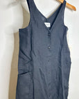 NWT MATE The Label 100% Organic Linen Button Front Midi Dress