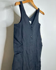 NWT MATE The Label 100% Organic Linen Button Front Midi Dress