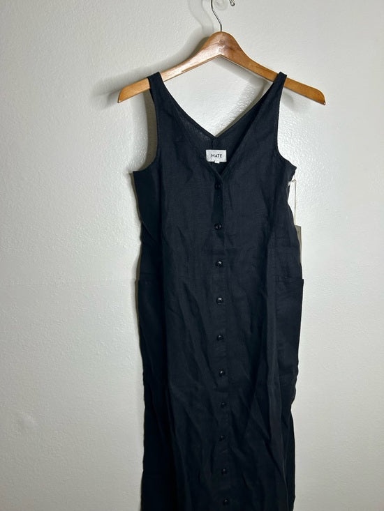 NWT MATE The Label 100% Organic Linen Button Front Midi Dress