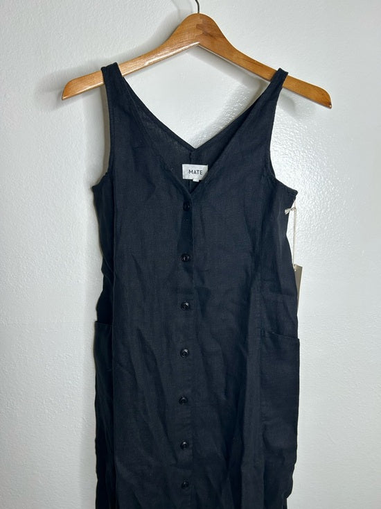 NWT MATE The Label 100% Organic Linen Button Front Midi Dress