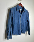 Calvin Klein 100% Cotton Denim Button Down Tailored Jean Long Sleeve Shirt