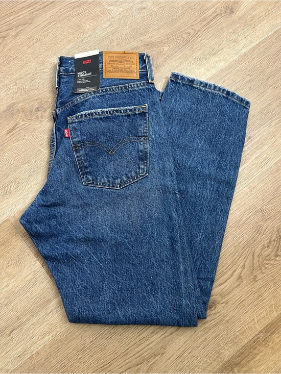 Levi&amp;#39;s Levi&amp;#39;s 100% Cotton Denim Middy Straight Leg Medium Wash Jean - Denim