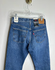Levi's 100% Cotton Denim Middy Straight Leg Medium Wash Jean