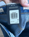 Levi's 100% Cotton Denim Middy Straight Leg Medium Wash Jean