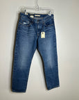 Levi's 100% Cotton Denim Middy Straight Leg Medium Wash Jean
