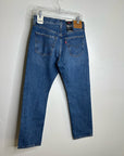 Levi's 100% Cotton Denim Middy Straight Leg Medium Wash Jean