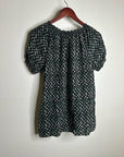 Joie 100% Silk Rabbit Carrot Novelty Print Puff Sleeve Short Sleeve Blouse Top